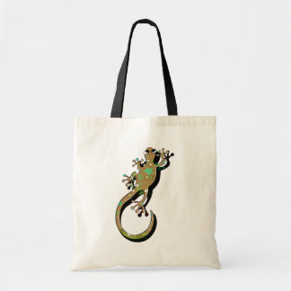 Kleurrijke gekko-illustratie | Cute minimale haged Tote Bag