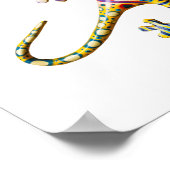 Kleurrijke gekko poster (Hoek)