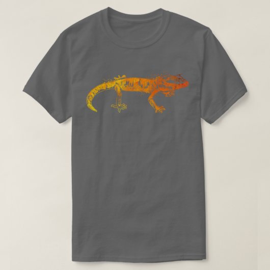 Kleurrijke gekko t-shirt (Design voorkant)