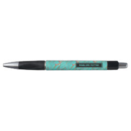 Kleurrijke gekleurde Faux Turquoise met naam Pen