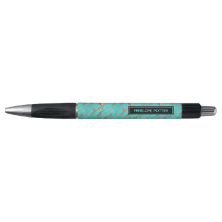 Kleurrijke gekleurde Faux Turquoise met naam Pen