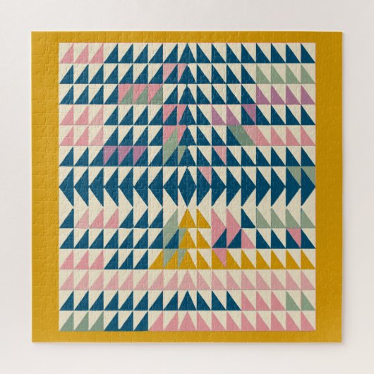 Kleurrijke, gekleurde geometrische vormen met rech legpuzzel (Verticaal)