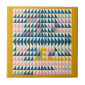 Kleurrijke, gekleurde geometrische vormen met rech tegeltje (Voorkant)