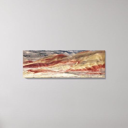 Kleurrijke, gekleurde heuvels Landschapsfoto Canvas Afdruk (Voorkant)