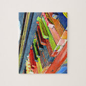 Kleurrijke gekleurde pianotoetsen legpuzzel (Verticaal)