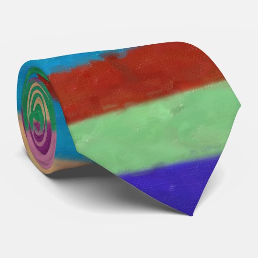 Kleurrijke gekleurde strepen stropdas (Opgerold)
