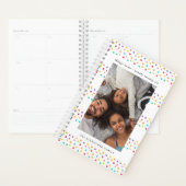 Kleurrijke gekleurde strips Twee fotoanner Planner (Display)