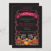 Kleurrijke gekleurde Thanksgiving met binnenste ha Kaart (Voorkant / Achterkant)