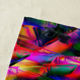 Kleurrijke gekleurde vierkanten met 'verkeerde pen strandlaken