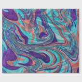 Kleurrijke, gekleurde Zwirly achtergrond Cadeaupapier (Vlak)