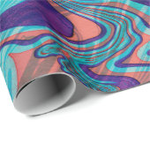 Kleurrijke, gekleurde Zwirly achtergrond Cadeaupapier (Rol Hoek)