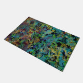 Kleurrijke gekrabbelde abstracte kunst deurmat (Schuin)