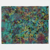 Kleurrijke gekrabbelde abstracte kunst fleece deken (Voorkant (Horizontaal))