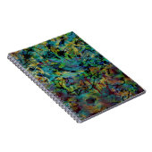 Kleurrijke gekrabbelde abstracte kunst notitieboek (Rechterzijde)