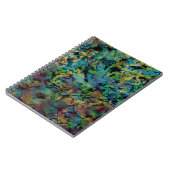 Kleurrijke gekrabbelde abstracte kunst notitieboek (Linkerzijde)