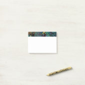 Kleurrijke gekrabbelde abstracte kunst post-it® notes (Op bureau)