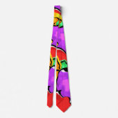 Kleurrijke gekramde eieren stropdas (Achterkant)