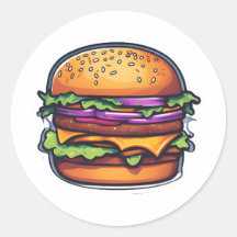 Kleurrijke gelaagde hamburgers barstende smaken 00