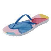 Kleurrijke gelaagde harten Trendy Teenslippers (Schuin)