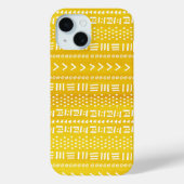 Kleurrijke gele Boho strepen patroon Case-Mate iPhone Case (Achterkant)