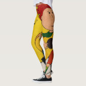 kleurrijke gele live muziek leggings (Links)