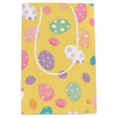 Kleurrijke gele paasei partij medium cadeauzakje (Voorkant)