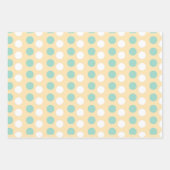 Kleurrijke gele Paasei Party set van 3 Inpakpapier Vel (Voorkant 3)