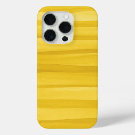 Kleurrijke gele Waterverf lijnen patroon Abstract iPhone 15 Pro Case