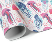 Kleurrijke gelei vissen cadeaupapier (Rol Hoek)