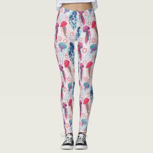 Kleurrijke gelei vissen leggings