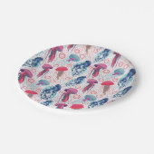 Kleurrijke gelei vissen papieren bordje (Gekanteld)