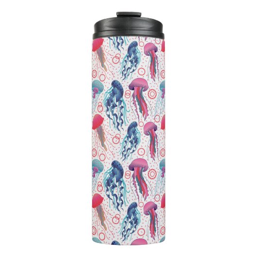 Kleurrijke gelei vissen thermosbeker (Voorkant)