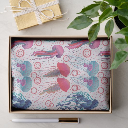 Kleurrijke gelei vissen tissuepapier (Geschenk)