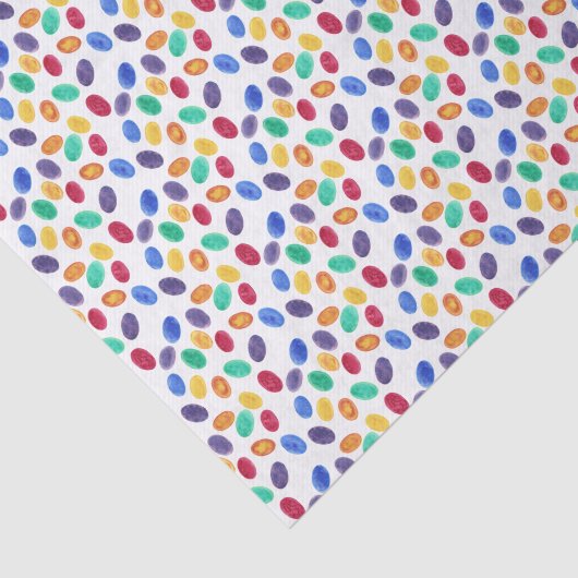 Kleurrijke geleidebonen voor paaspapier tissuepapier (Detail)