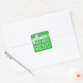 Kleurrijke "Gelieve niet te buigen" Stickers - 1,5 (Envelop)