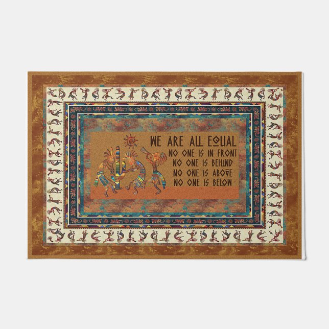Kleurrijke gelijkheidsdeuren, Kindness Doormat Deurmat (Voorkant)