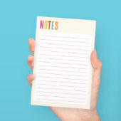 Kleurrijke Gelijnde Crème  Post-it® Notes