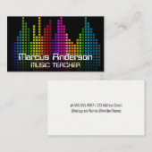 Kleurrijke Geluidsbalk Equalizer Visitekaartje (Voorkant / Achterkant)