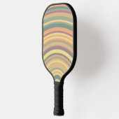 Kleurrijke geluidsgolven pickleball paddle (Links)