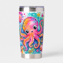 KLEURRIJKE GELUKKIGE OCTOPUS