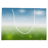 Kleurrijke Gelukkige Paaseieren Large Cadeautasje (Achterkant)