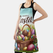 Kleurrijke, Gelukkige Paasmand met eieren Schort (Insitu)