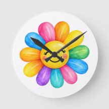 Kleurrijke Gelukkige Regenboog Bloem
