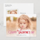 Kleurrijke Gelukkige Valentijnsdag Volledige Foto  Feestdagenkaart (Voorkant / Achterkant)