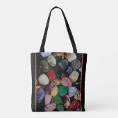Kleurrijke Gem Stones Tote Bag (Achterkant)