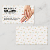 Kleurrijke Gemanicuurde Handen Visitekaartje (Voorkant / Achterkant)