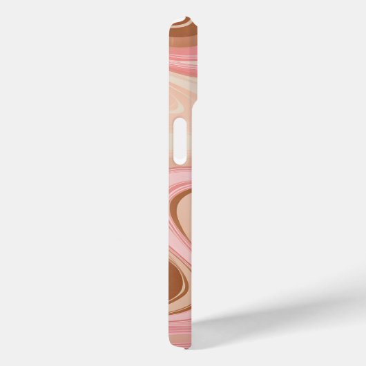 Kleurrijke gemarmerde papieren Art iPhone Case (Achterkant / Rechts)