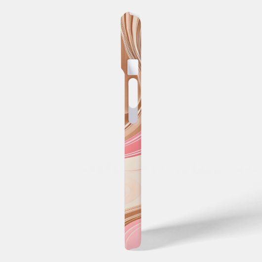 Kleurrijke gemarmerde papieren Art iPhone Case (Achterkant / Links)