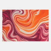 Kleurrijke gemarmerde papieren kunst inpakpapier v (Voorkant 2)