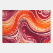 Kleurrijke gemarmerde papieren kunst inpakpapier v (Voorkant)